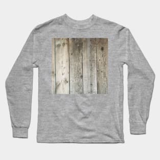 french country farmhouse whitewashed grey barn wood Long Sleeve T-Shirt